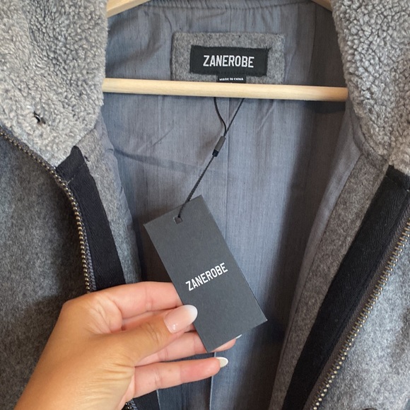 WINTER IS HERE!!! Wool Jacket with Hood, Grey Marle, Small BNWT - Picture 7 of 9